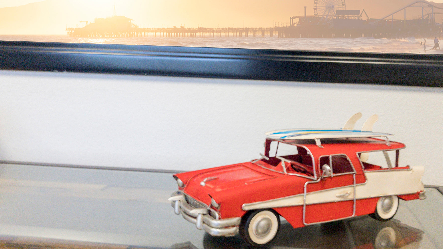  1957 Ford Country Squire Station Wagon Red, Home furniture and dÃ©cor, OLD MODERN HANDICRAFTS, XoticBrands Home Decor