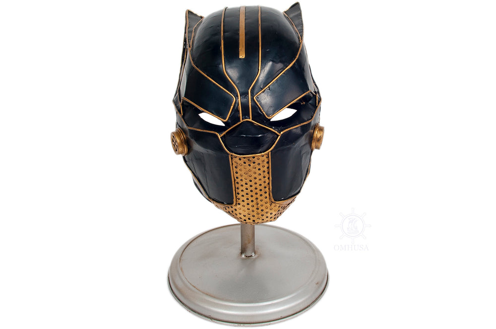 Black Panther Helmet Metal Handmade, Home furniture and dÃ©cor, OLD MODERN HANDICRAFTS, XoticBrands Home Decor