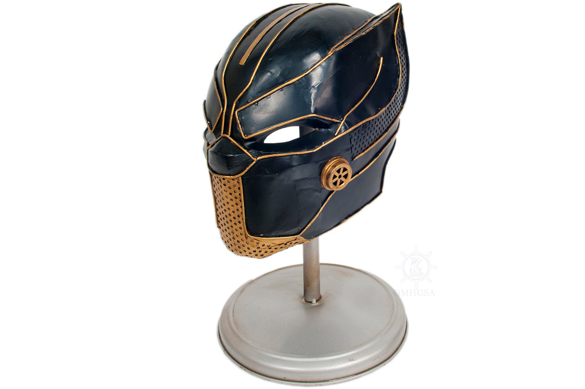  Black Panther Helmet Metal Handmade, Home furniture and dÃ©cor, OLD MODERN HANDICRAFTS, XoticBrands Home Decor