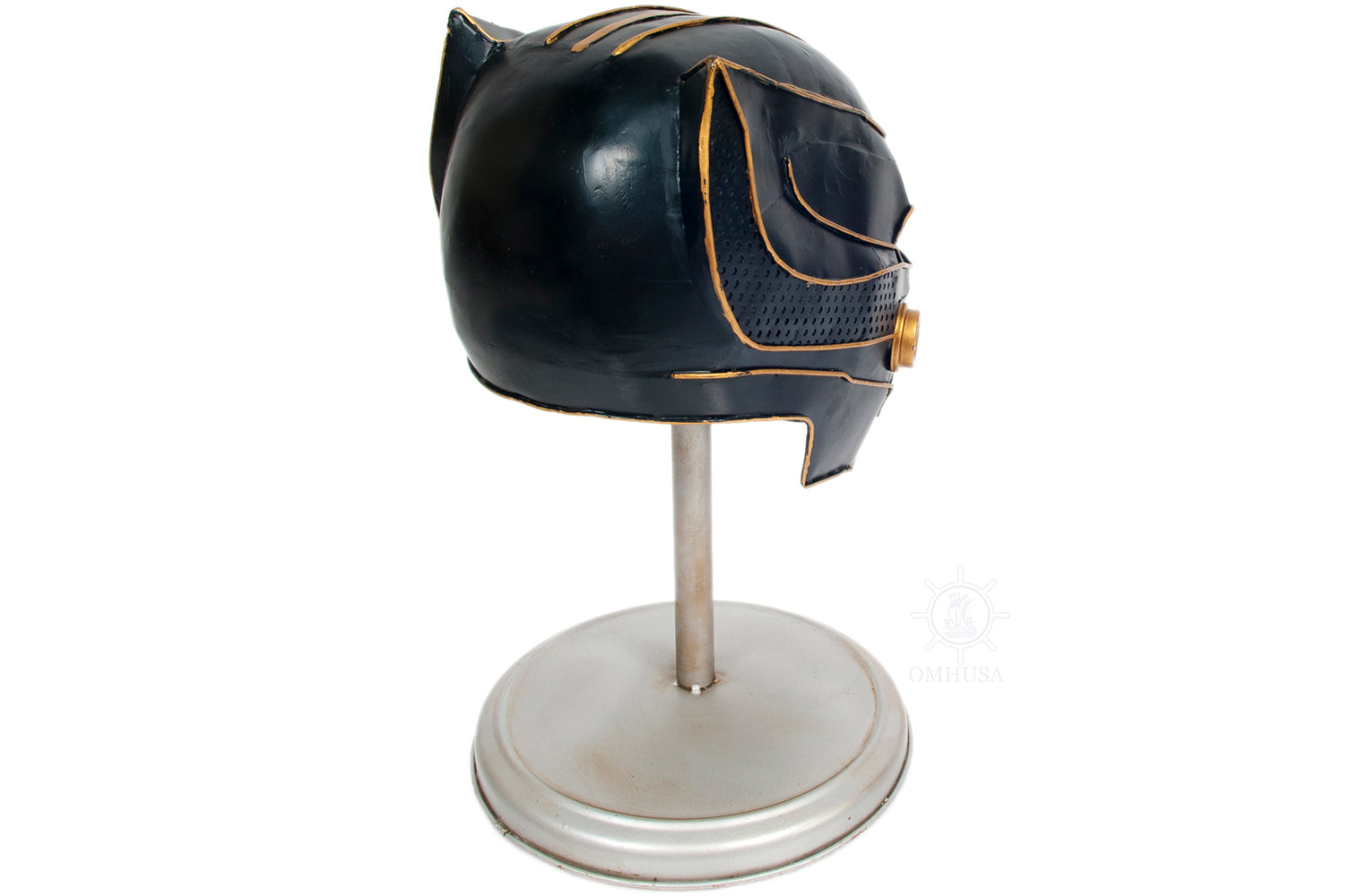  Black Panther Helmet Metal Handmade, Home furniture and dÃ©cor, OLD MODERN HANDICRAFTS, XoticBrands Home Decor