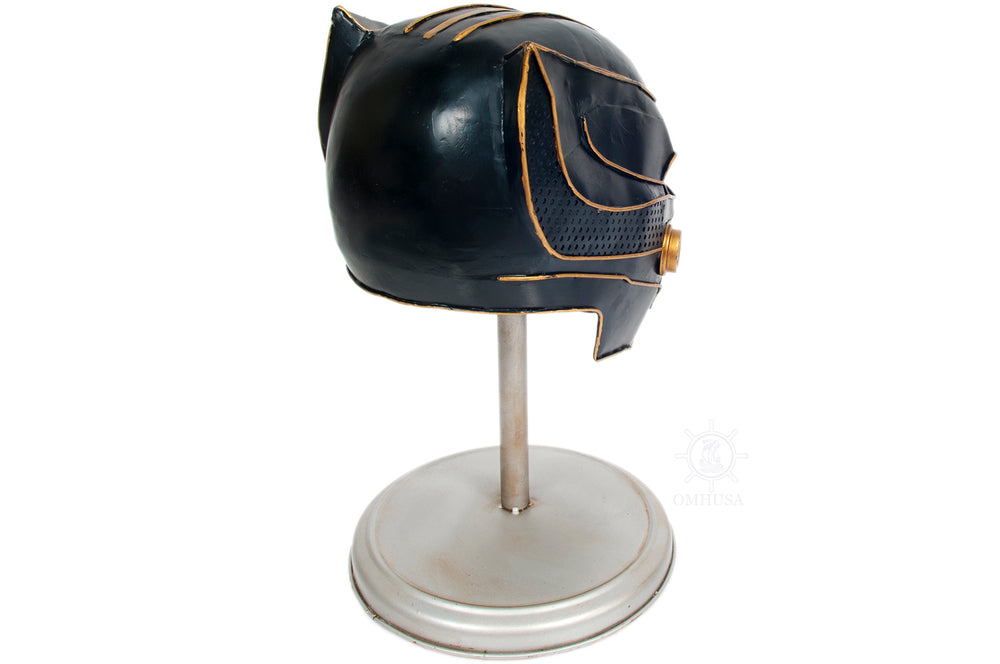 Black Panther Helmet Metal Handmade, Home furniture and dÃ©cor, OLD MODERN HANDICRAFTS, XoticBrands Home Decor