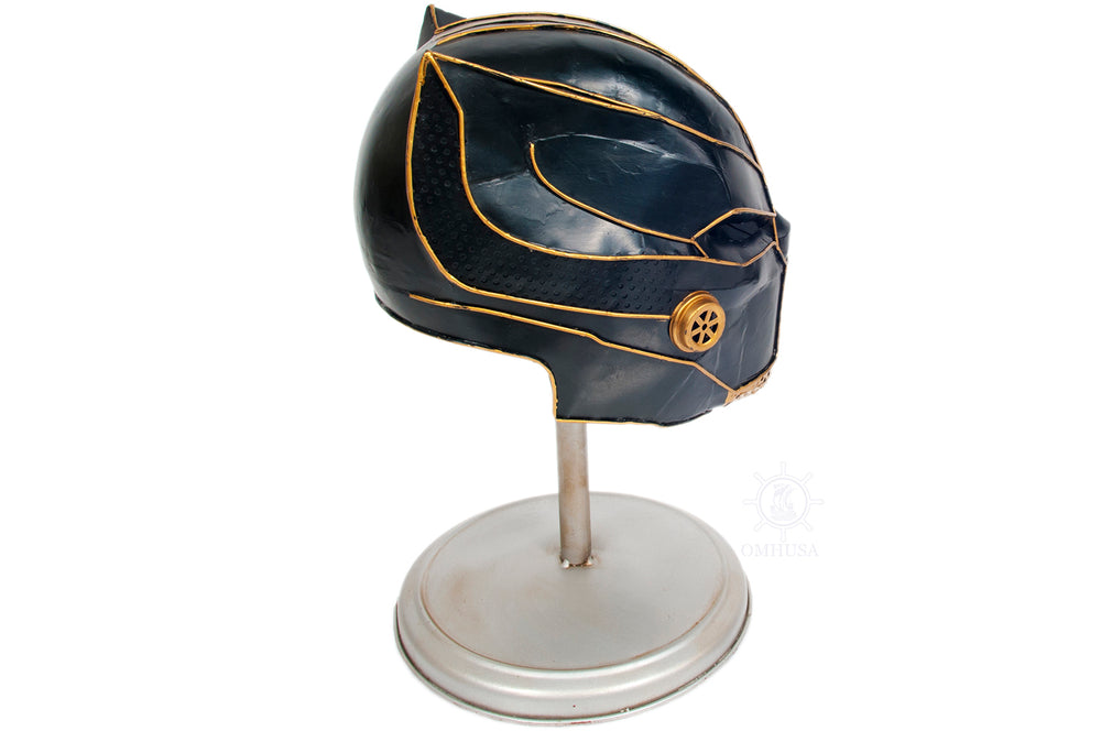  Black Panther Helmet Metal Handmade, Home furniture and dÃ©cor, OLD MODERN HANDICRAFTS, XoticBrands Home Decor