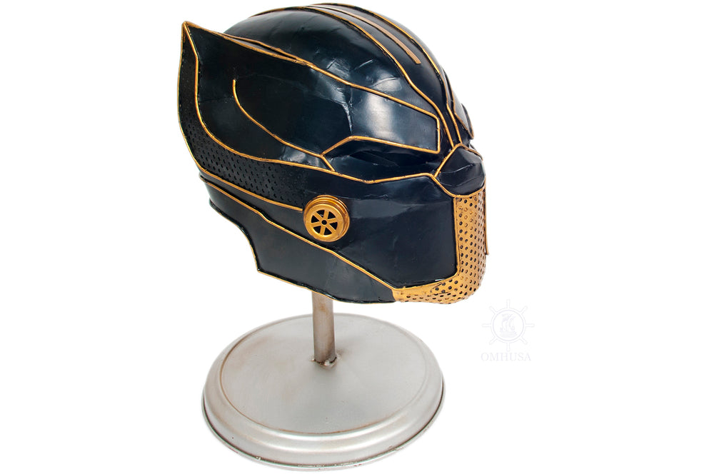  Black Panther Helmet Metal Handmade, Home furniture and dÃ©cor, OLD MODERN HANDICRAFTS, XoticBrands Home Decor