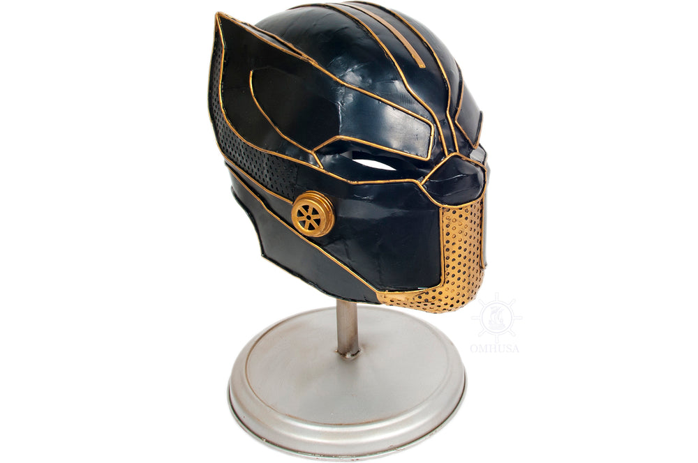  Black Panther Helmet Metal Handmade, Home furniture and dÃ©cor, OLD MODERN HANDICRAFTS, XoticBrands Home Decor