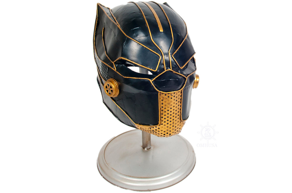  Black Panther Helmet Metal Handmade, Home furniture and dÃ©cor, OLD MODERN HANDICRAFTS, XoticBrands Home Decor