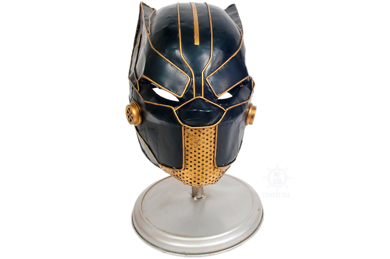  Black Panther Helmet Metal Handmade, Home furniture and dÃ©cor, OLD MODERN HANDICRAFTS, XoticBrands Home Decor