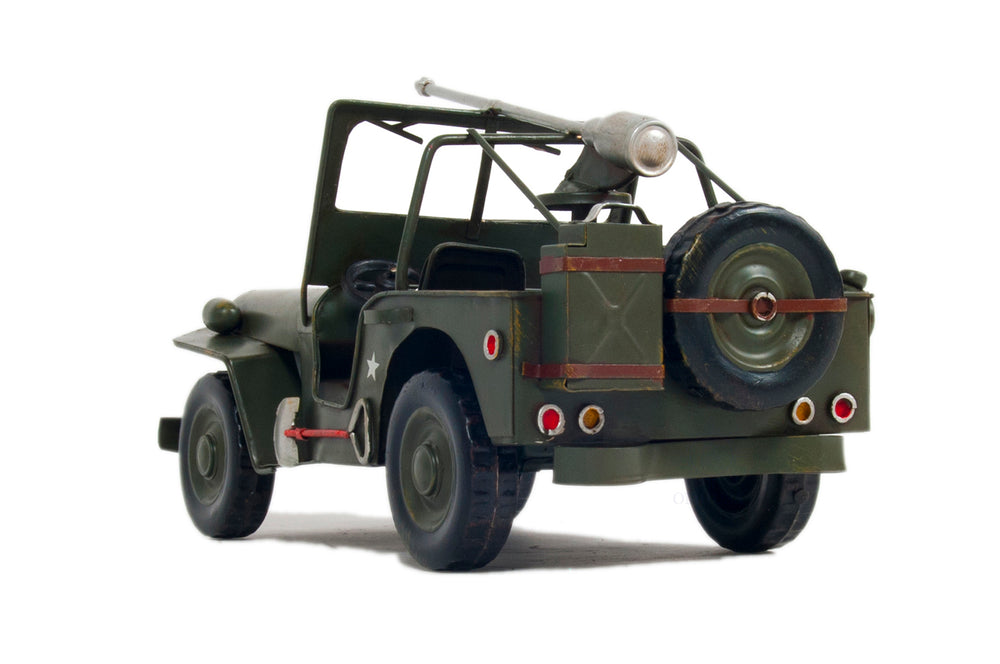  1941 Willys MB Overland Jeep Green Metal Handmade, Home furniture and dÃ©cor, OLD MODERN HANDICRAFTS, XoticBrands Home Decor