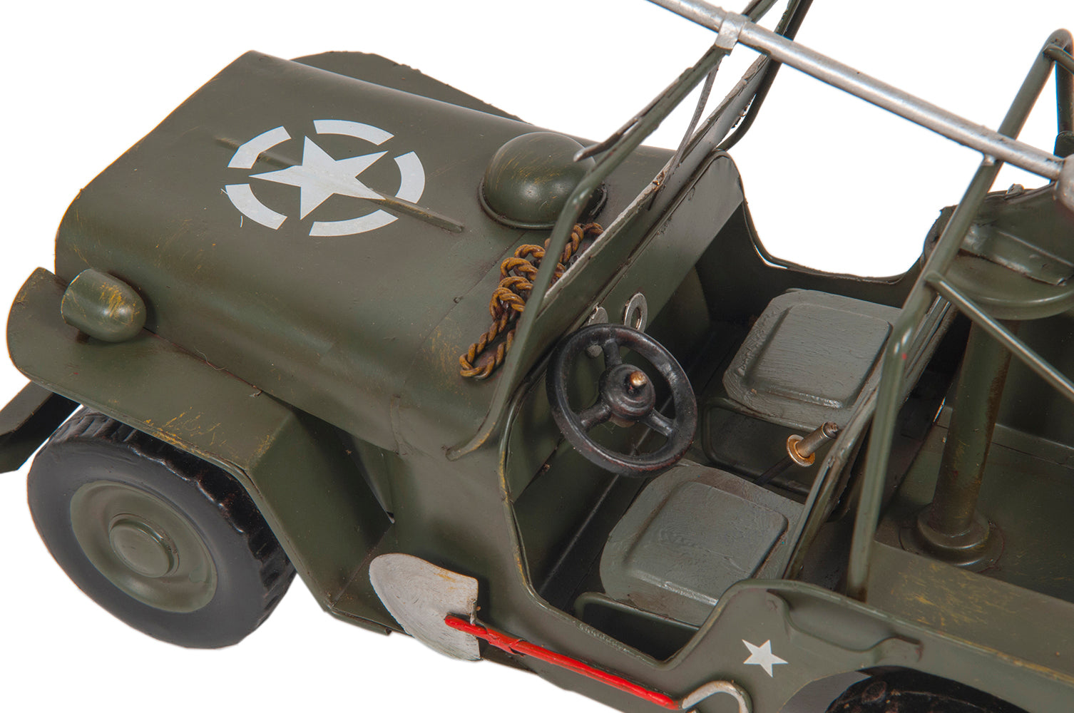  1941 Willys MB Overland Jeep Green Metal Handmade, Home furniture and dÃ©cor, OLD MODERN HANDICRAFTS, XoticBrands Home Decor
