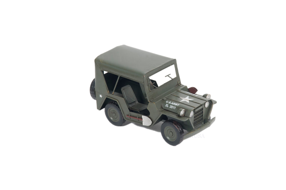  1940 Willys Quad Overland Jeep Model Car Metal, Home furniture and dÃ©cor, OLD MODERN HANDICRAFTS, XoticBrands Home Decor