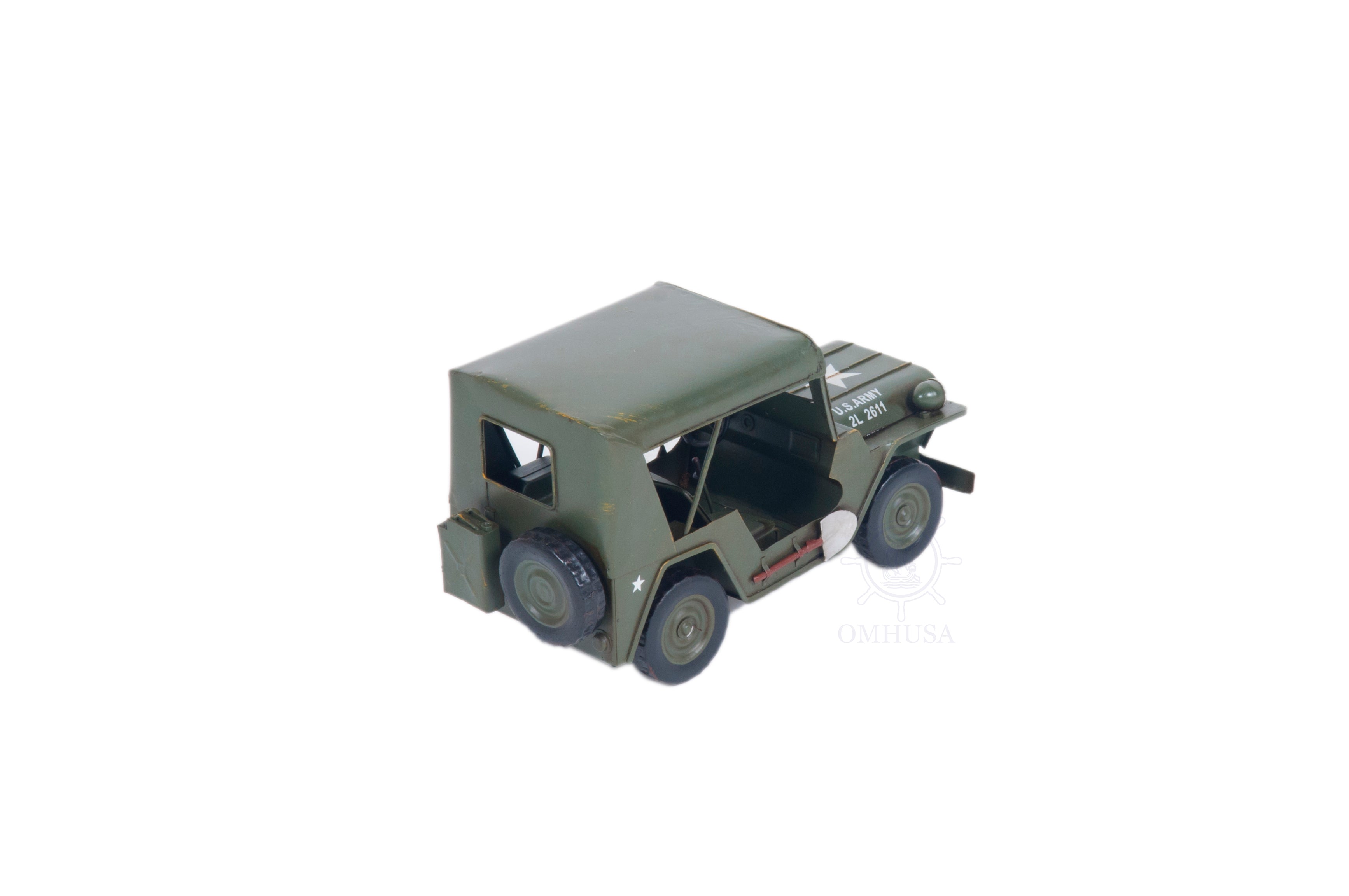  1940 Willys Quad Overland Jeep Model Car Metal, Home furniture and dÃ©cor, OLD MODERN HANDICRAFTS, XoticBrands Home Decor