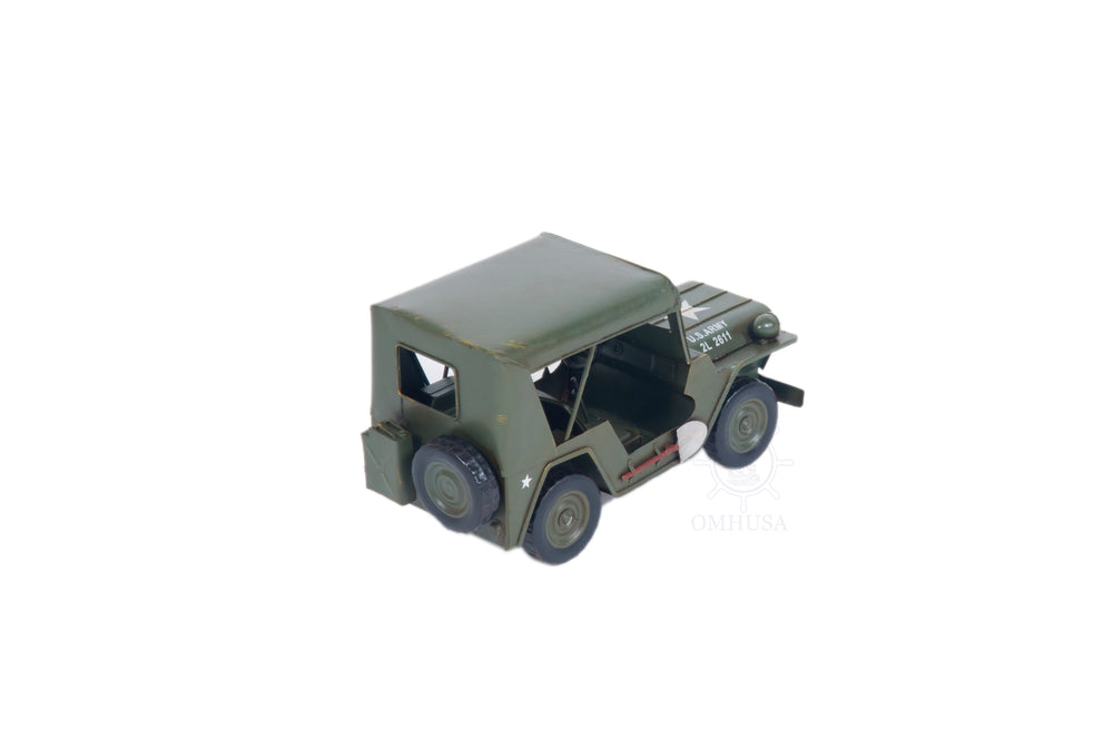  1940 Willys Quad Overland Jeep Model Car Metal, Home furniture and dÃ©cor, OLD MODERN HANDICRAFTS, XoticBrands Home Decor