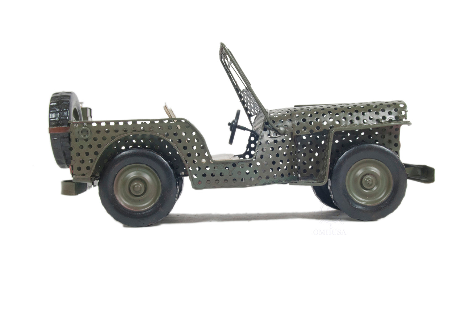  1945 Willys CJ 2A Overland Open Frame Jeep Model, Home furniture and dÃ©cor, OLD MODERN HANDICRAFTS, XoticBrands Home Decor