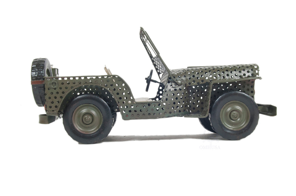  1945 Willys CJ 2A Overland Open Frame Jeep Model, Home furniture and dÃ©cor, OLD MODERN HANDICRAFTS, XoticBrands Home Decor