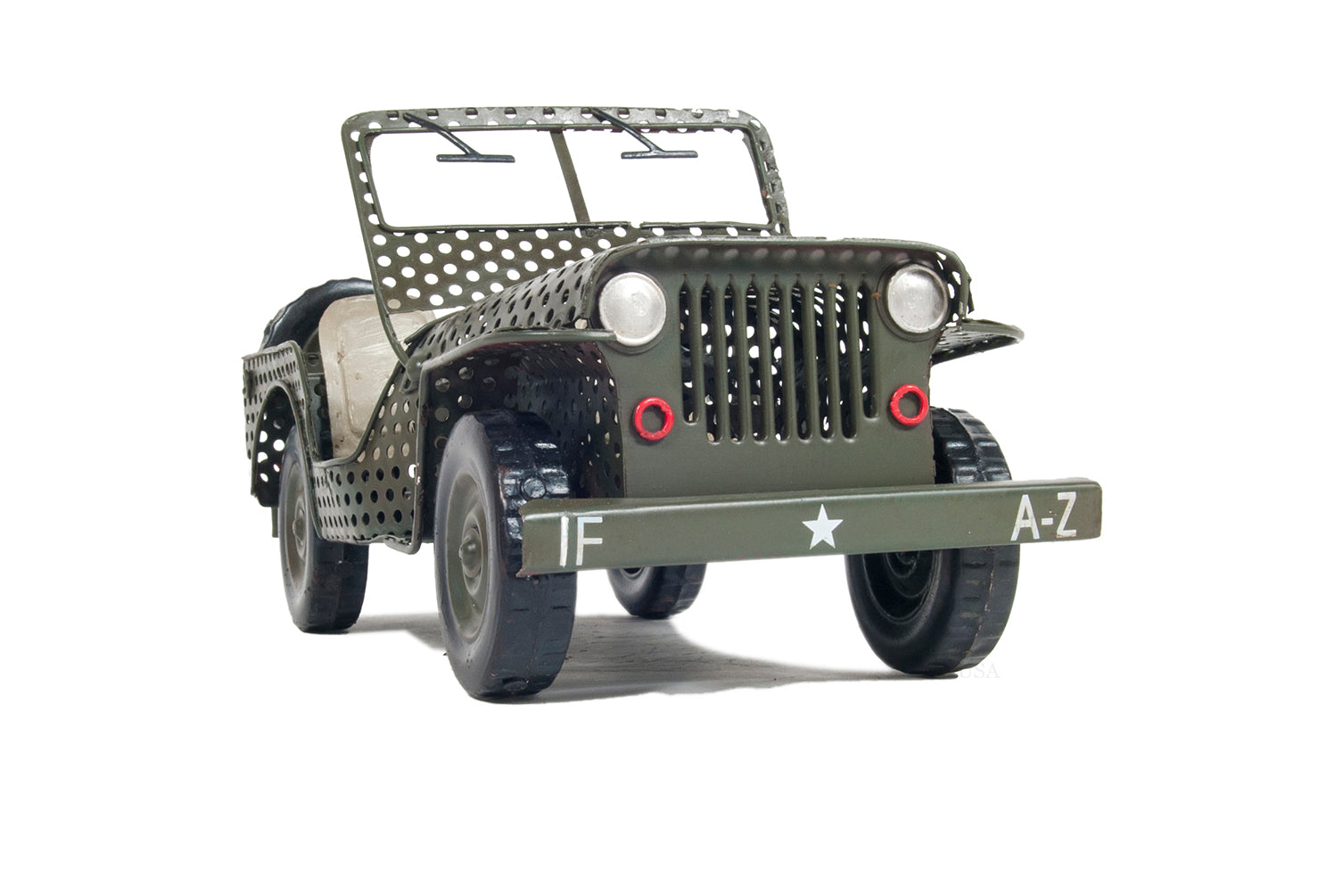  1945 Willys CJ 2A Overland Open Frame Jeep Model, Home furniture and dÃ©cor, OLD MODERN HANDICRAFTS, XoticBrands Home Decor