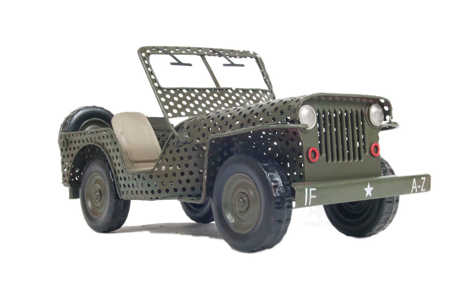  1945 Willys CJ 2A Overland Open Frame Jeep Model, Home furniture and dÃ©cor, OLD MODERN HANDICRAFTS, XoticBrands Home Decor