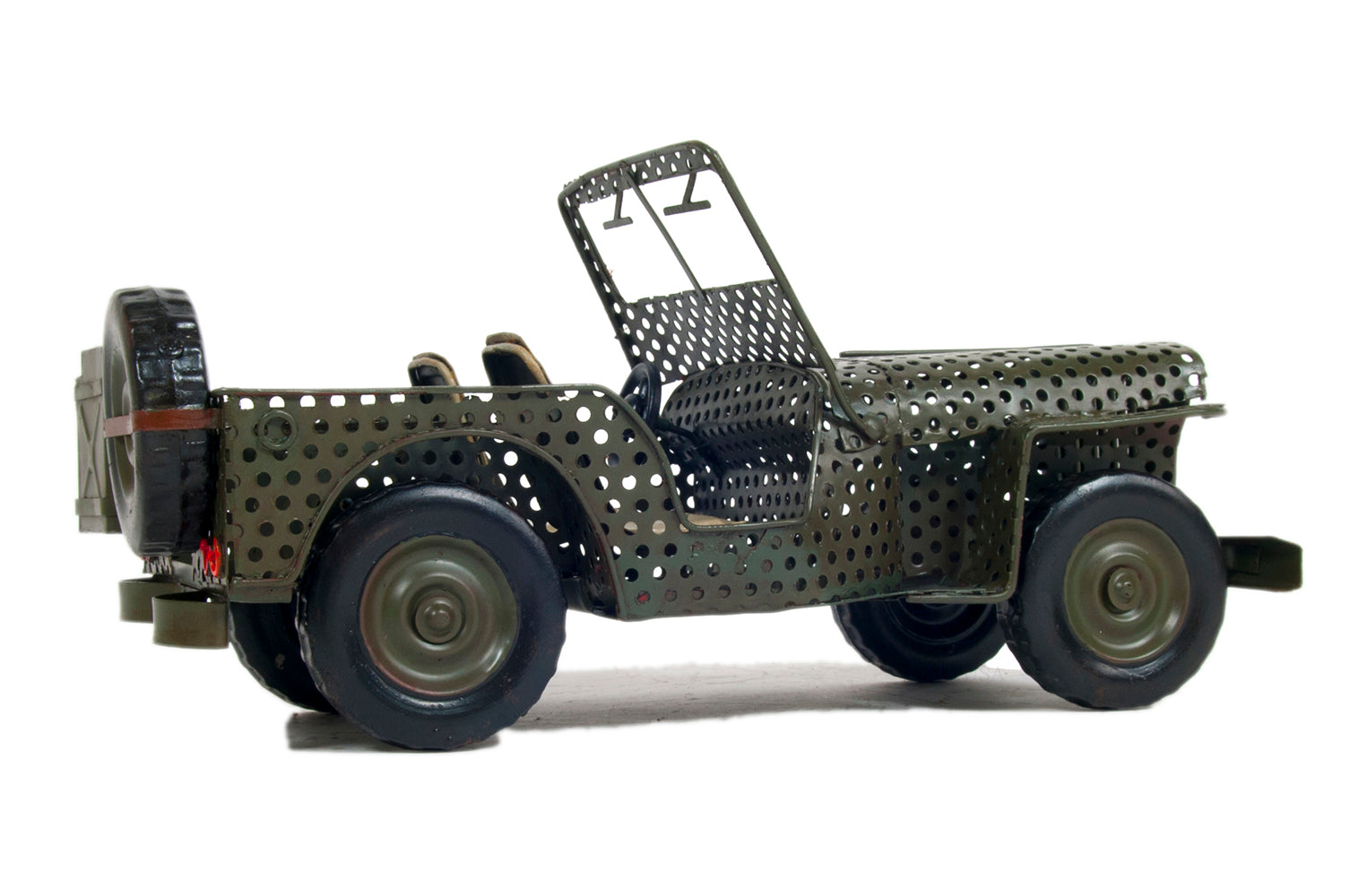 Old Modern Handicrafts 1940 Willys Quad Overland Jeep Model Car Metal