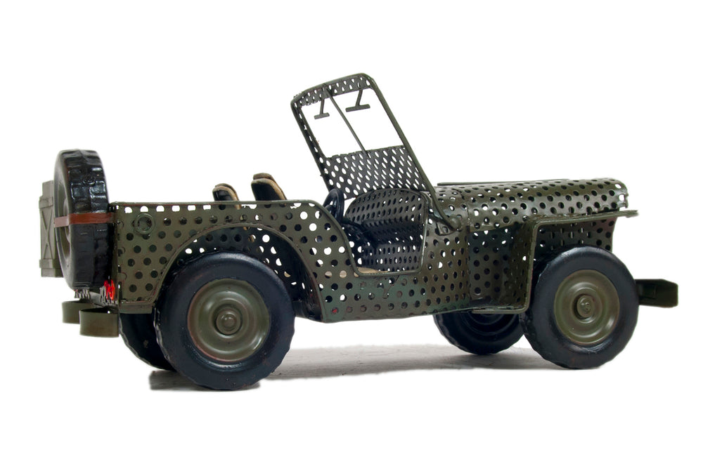  1945 Willys CJ 2A Overland Open Frame Jeep Model, Home furniture and dÃ©cor, OLD MODERN HANDICRAFTS, XoticBrands Home Decor