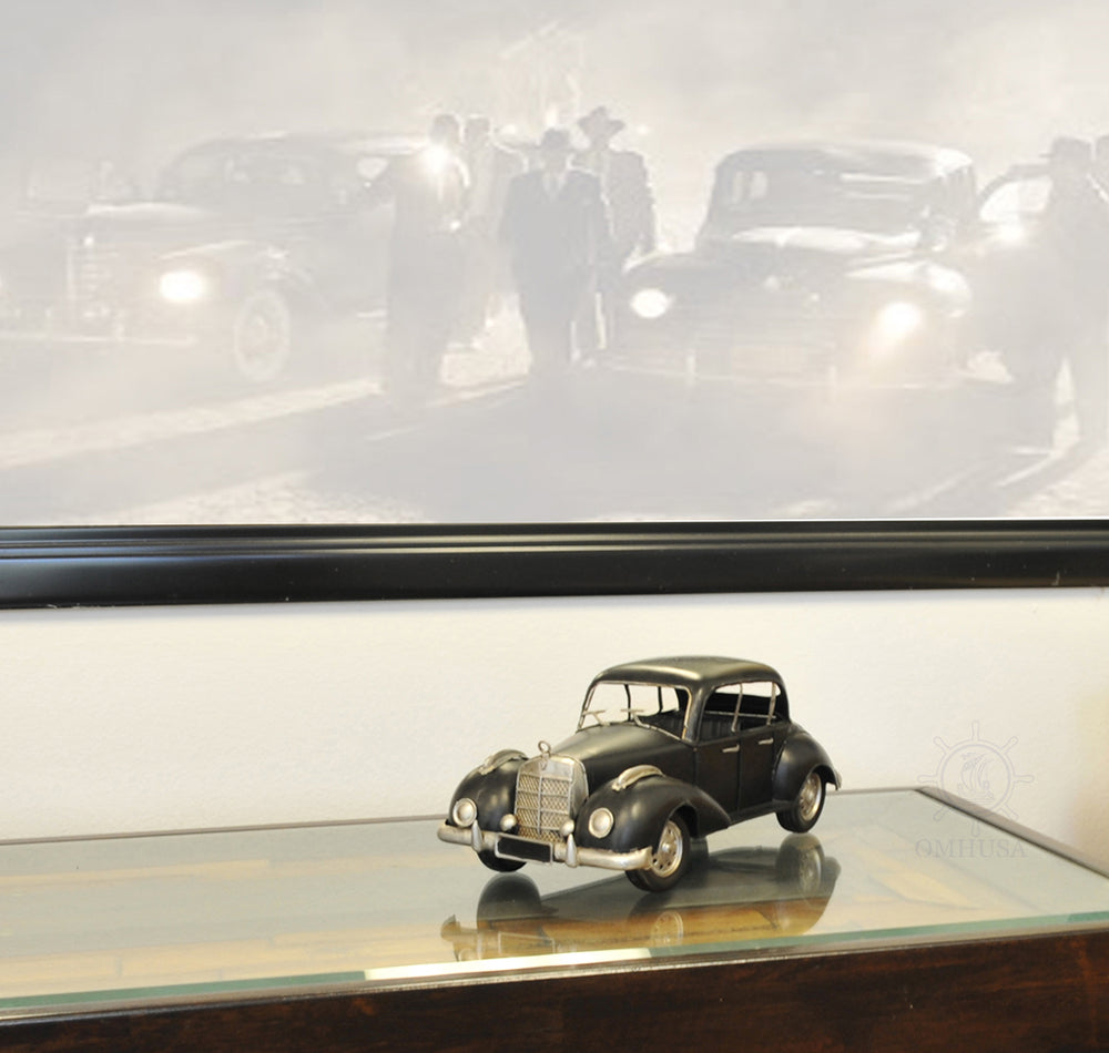  1937 Plymouth P4 Deluxe Black Metal Model Car, Home furniture and dÃ©cor, OLD MODERN HANDICRAFTS, XoticBrands Home Decor