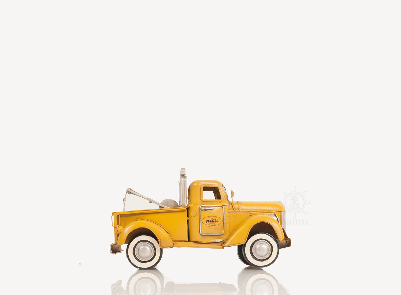  1926 Pennzoil Tow Truck Yellow Metal Handmade, Home furniture and dÃ©cor, OLD MODERN HANDICRAFTS, XoticBrands Home Decor