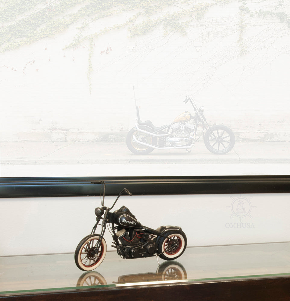  Hardcore 67 Chopper Motorcycle Metal Handmade, Home furniture and dÃ©cor, OLD MODERN HANDICRAFTS, XoticBrands Home Decor