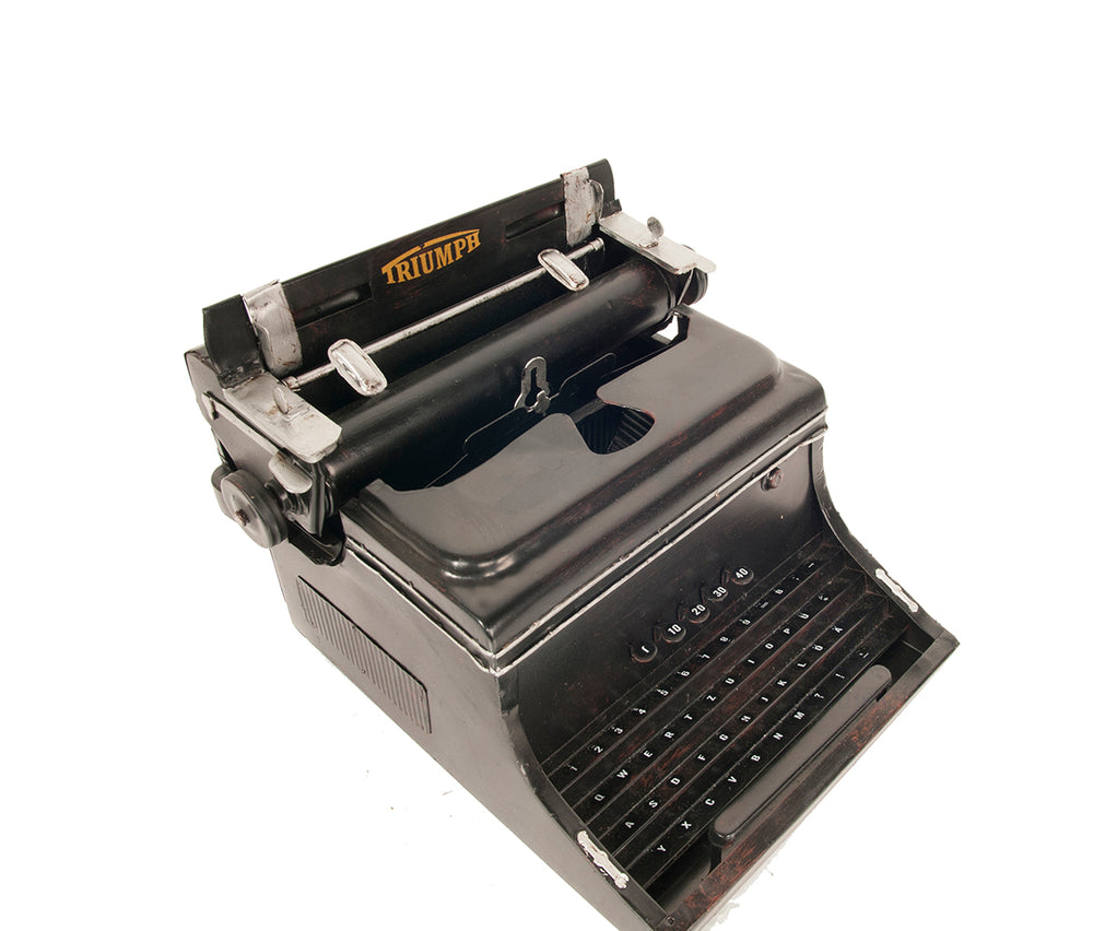  1945 Triumph German Typewriter Handmade metal, Home furniture and dÃ©cor, OLD MODERN HANDICRAFTS, XoticBrands Home Decor