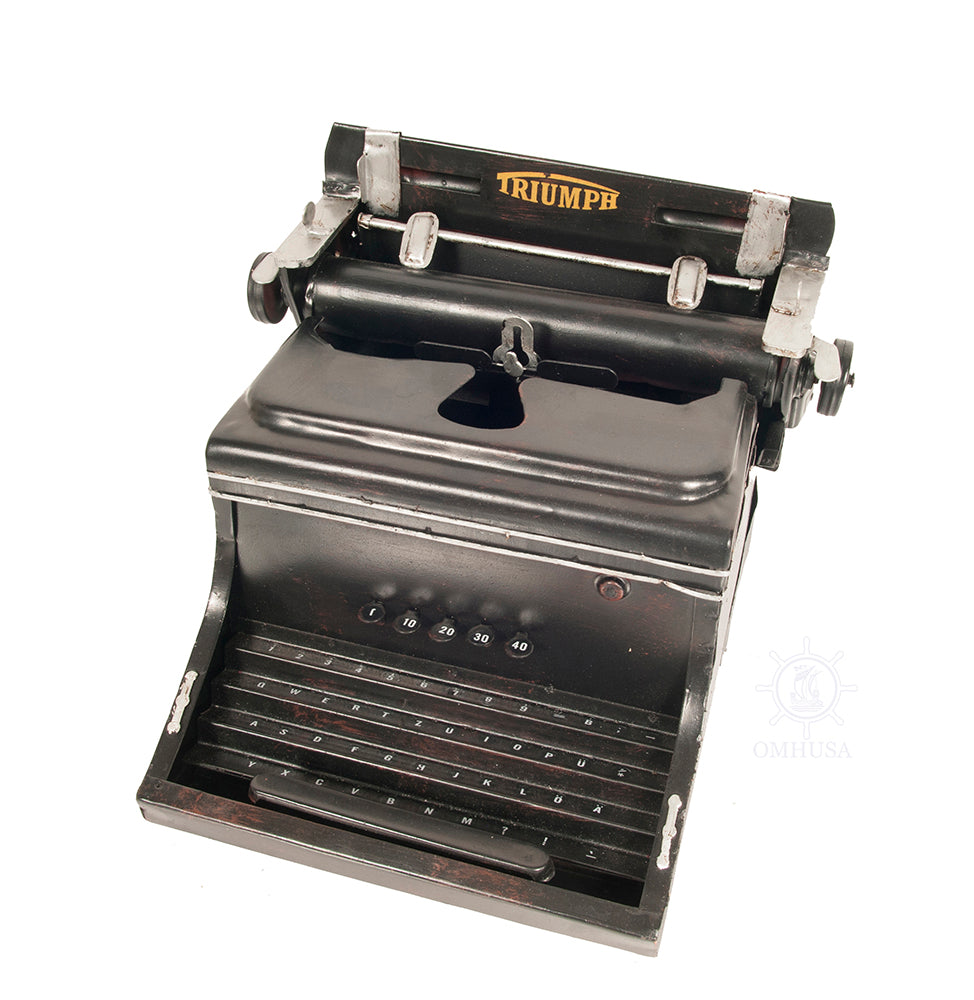  1945 Triumph German Typewriter Handmade metal, Home furniture and dÃ©cor, OLD MODERN HANDICRAFTS, XoticBrands Home Decor