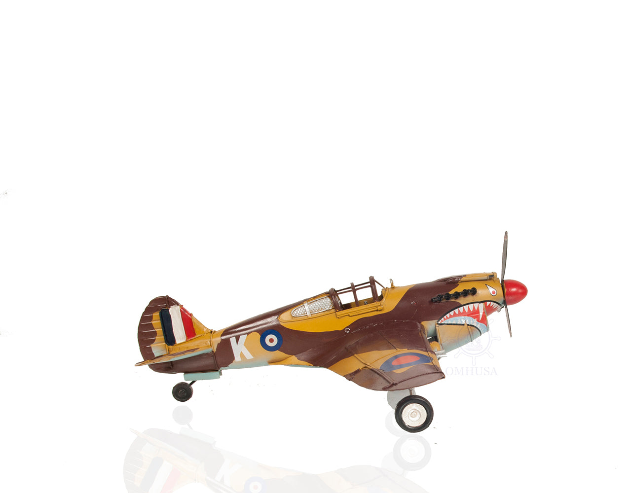  1941 Curtiss Hawk 81A Metal Handmade Scaled Model, Home furniture and dÃ©cor, OLD MODERN HANDICRAFTS, XoticBrands Home Decor