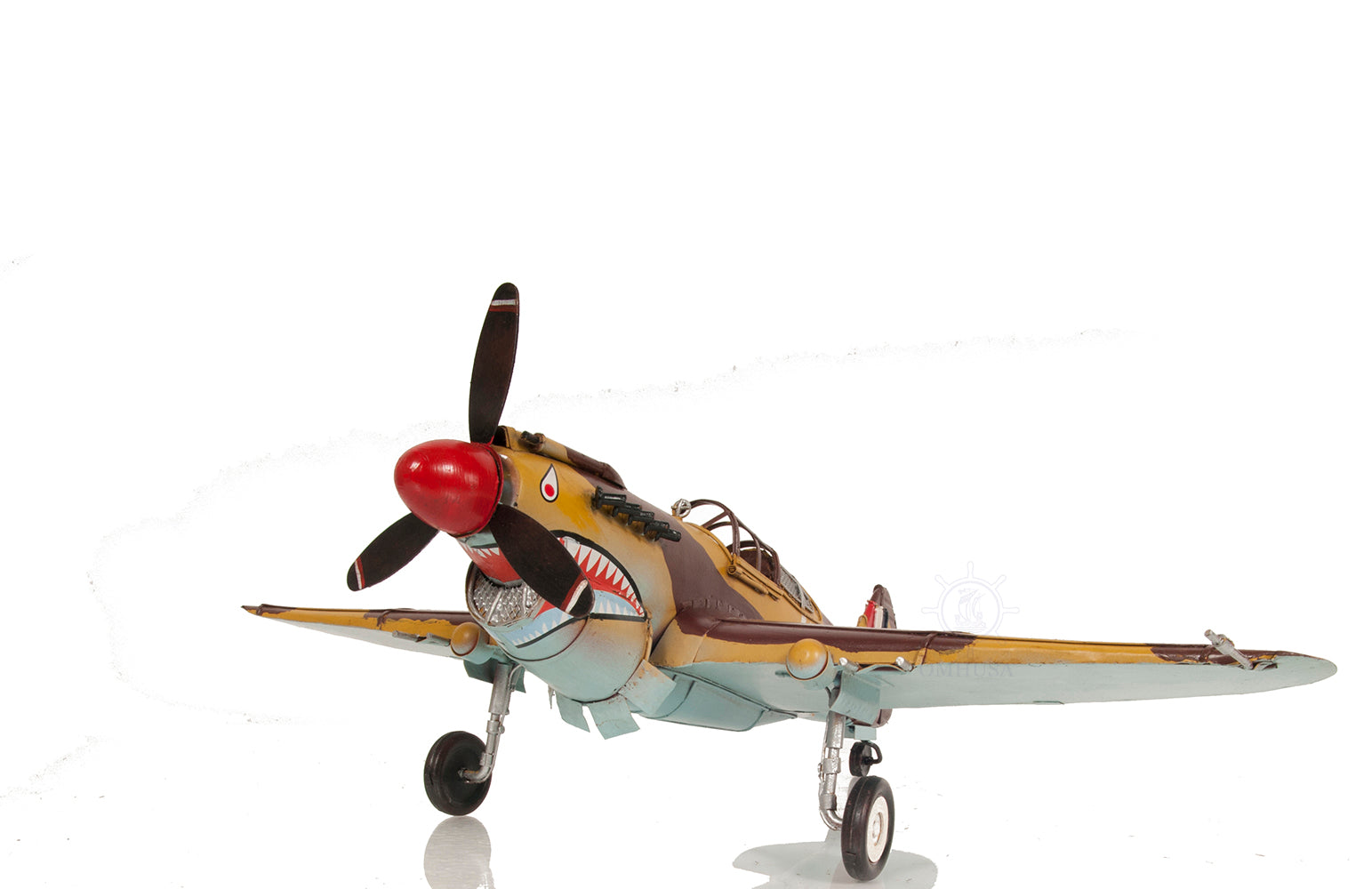  1941 Curtiss Hawk 81A Metal Handmade Scaled Model, Home furniture and dÃ©cor, OLD MODERN HANDICRAFTS, XoticBrands Home Decor