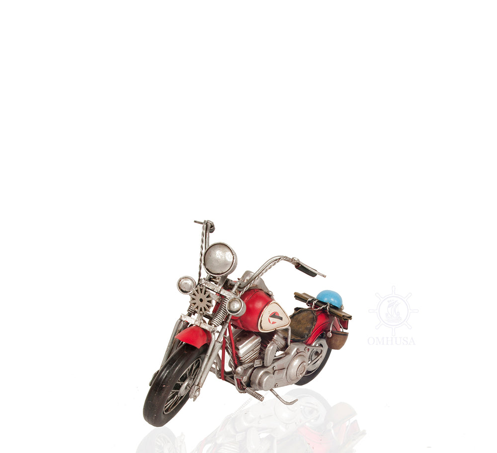  Red Harley Davidson Motorcycle Metal Handmade, Home furniture and dÃ©cor, OLD MODERN HANDICRAFTS, XoticBrands Home Decor