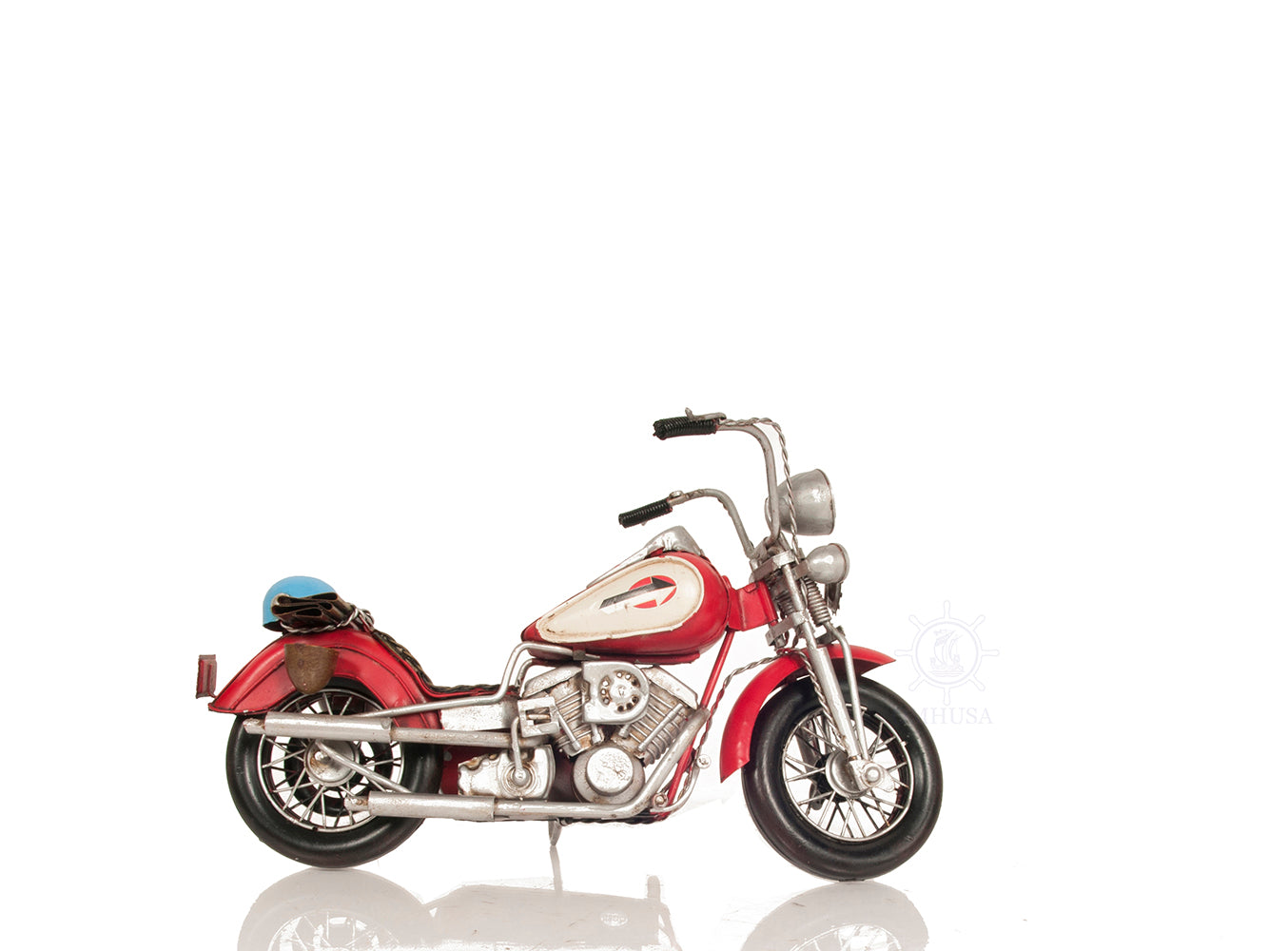  Red Harley Davidson Motorcycle Metal Handmade, Home furniture and dÃ©cor, OLD MODERN HANDICRAFTS, XoticBrands Home Decor