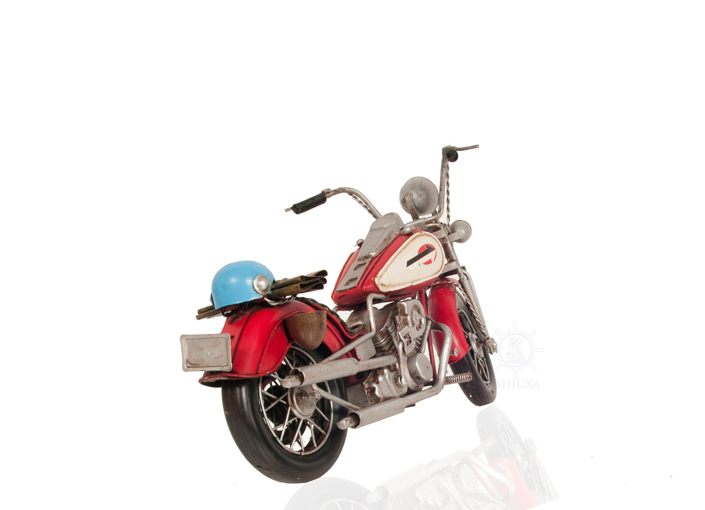  Red Harley Davidson Motorcycle Metal Handmade, Home furniture and dÃ©cor, OLD MODERN HANDICRAFTS, XoticBrands Home Decor