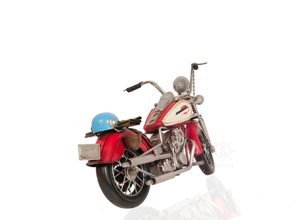  Red Harley Davidson Motorcycle Metal Handmade, Home furniture and dÃ©cor, OLD MODERN HANDICRAFTS, XoticBrands Home Decor