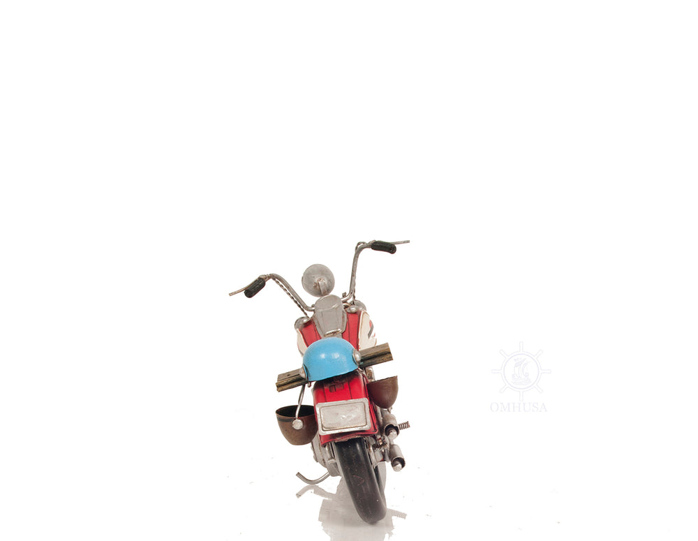  Red Harley Davidson Motorcycle Metal Handmade, Home furniture and dÃ©cor, OLD MODERN HANDICRAFTS, XoticBrands Home Decor