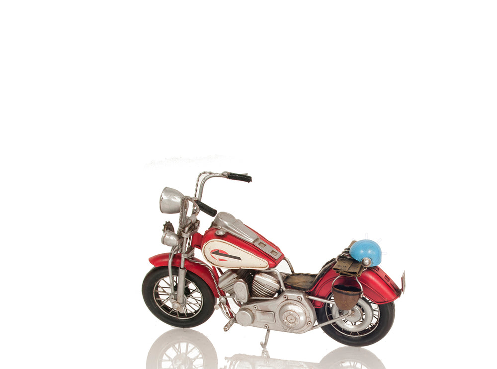  Red Harley Davidson Motorcycle Metal Handmade, Home furniture and dÃ©cor, OLD MODERN HANDICRAFTS, XoticBrands Home Decor