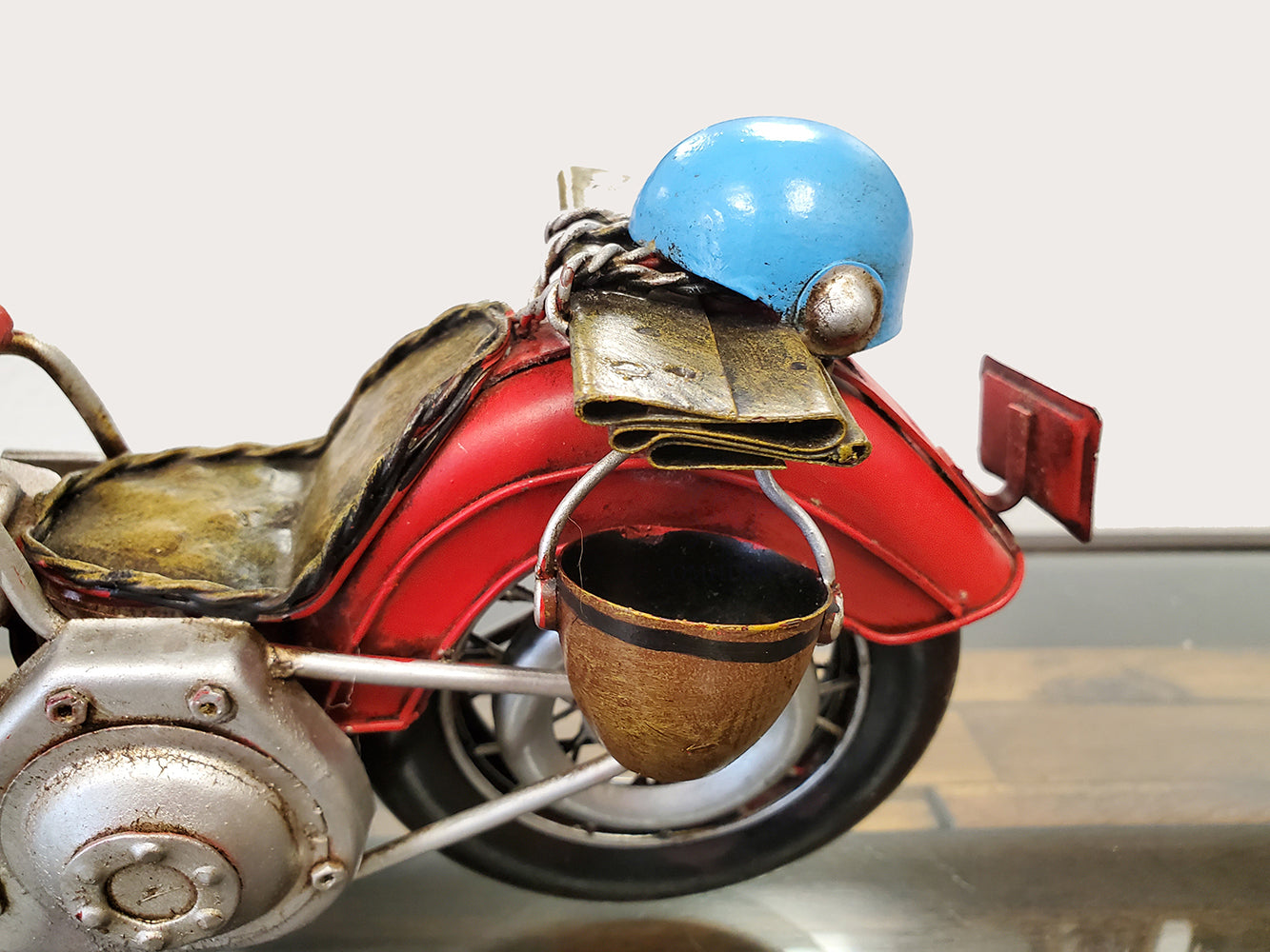  Red Harley Davidson Motorcycle Metal Handmade, Home furniture and dÃ©cor, OLD MODERN HANDICRAFTS, XoticBrands Home Decor