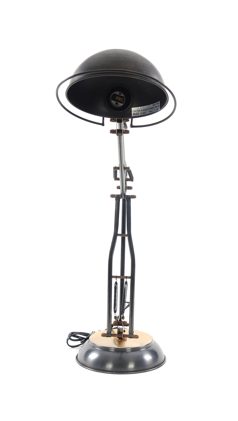  Brass Table Spring Lamp On Round Base, Home furniture and decor, Old Modern Handicrafts, XoticBrands Home Decor