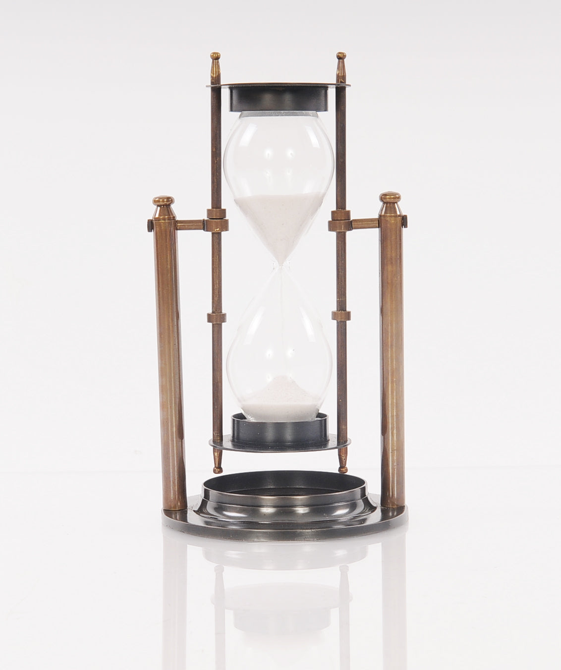  Brass Revolving Sandtimer, Home furniture and decor, Old Modern Handicrafts, XoticBrands Home Decor
