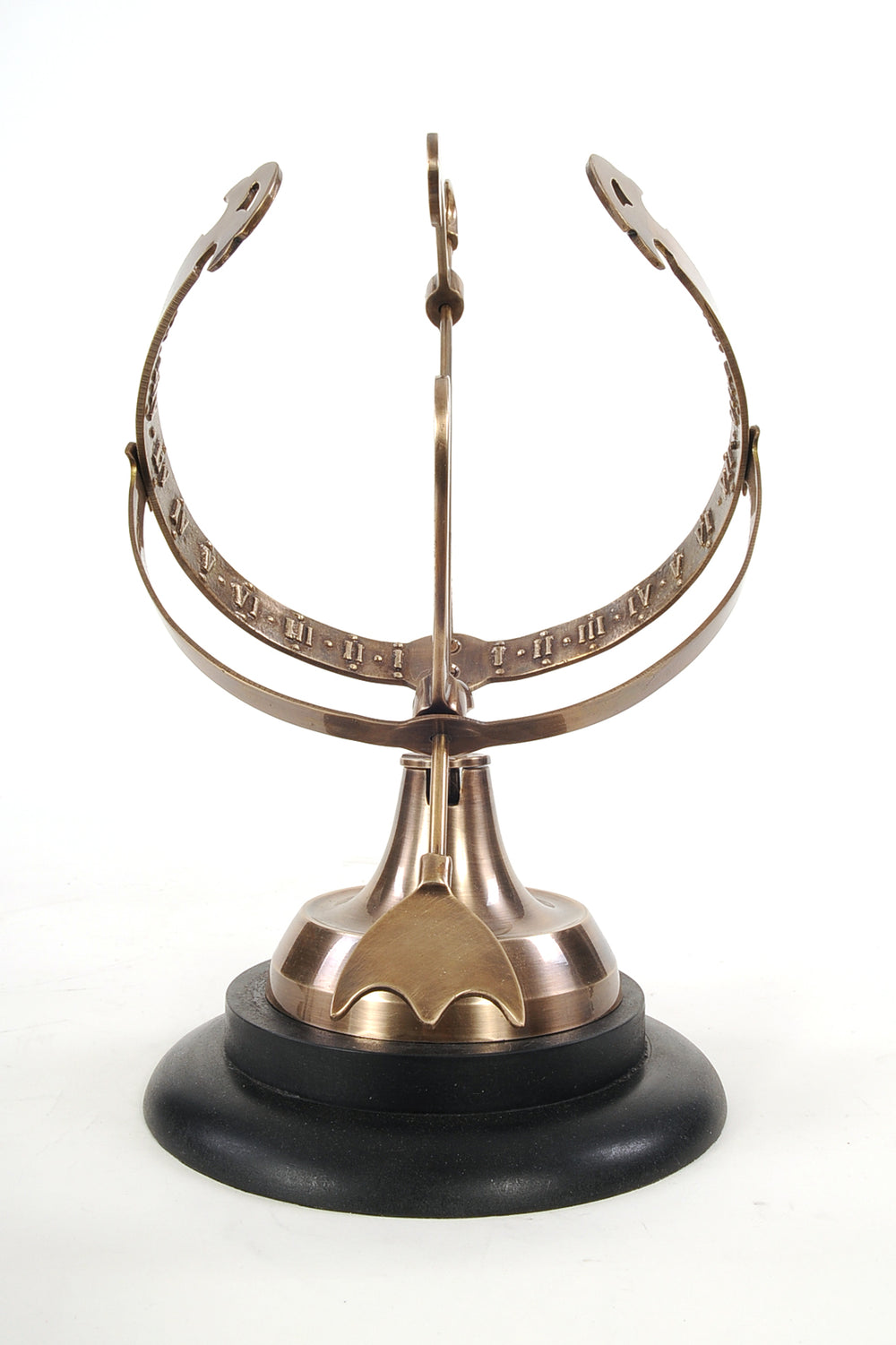  Brass Armillary On Wooden Base, , Old Modern Handicrafts, XoticBrands Home Decor