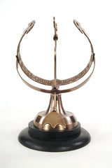  Brass Armillary On Wooden Base, , Old Modern Handicrafts, XoticBrands Home Decor