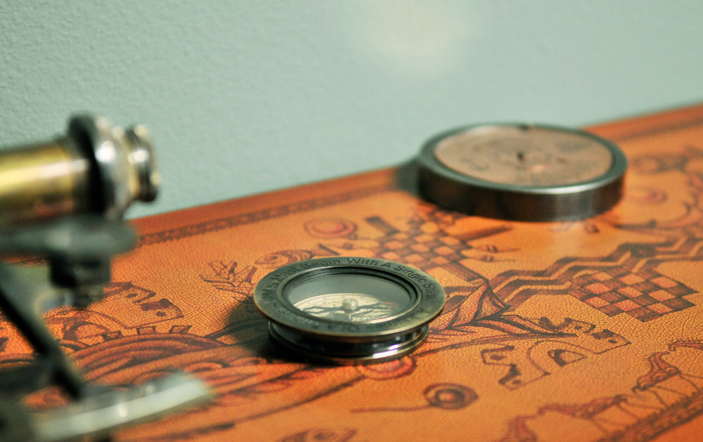  100 Year Calendar & Compass Quote Set of 2, Home furniture and decor, Old Modern Handicrafts, XoticBrands Home Decor