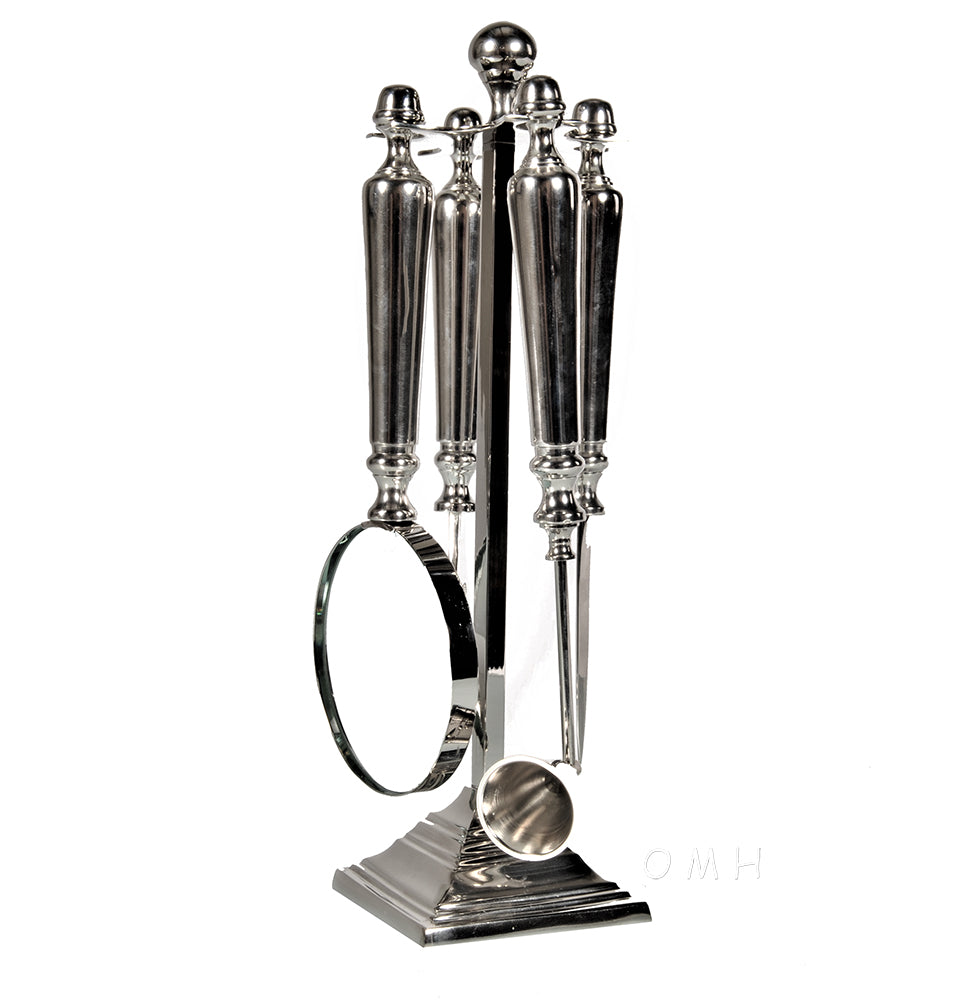  Set of 4: Magnifier Letter Opener Bottle Opener & Candle Snuffer, Home, Old Modern Handicraft, XoticBrands Home Decor
