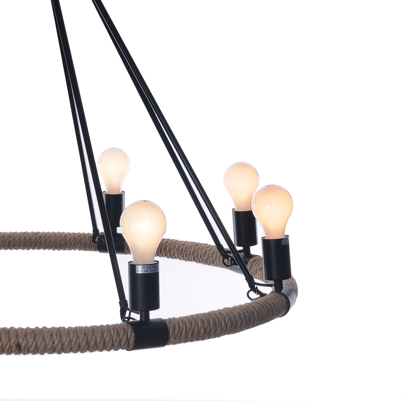  Rope Pendant Lamp - 8 Bulbs, Home furniture and decor, Old Modern Handicrafts, XoticBrands Home Decor