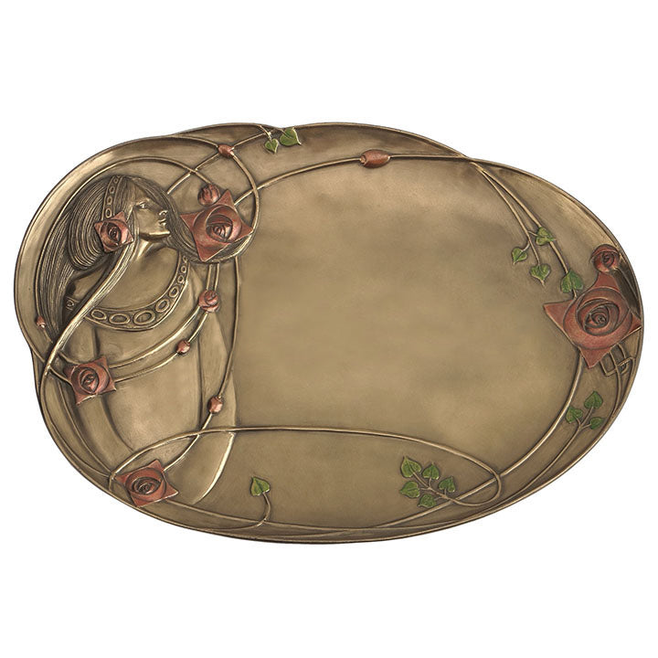 Rose & Lady Plate - Home Accent. - XoticBrands Home Decor