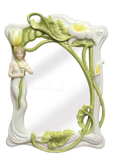 Maiden With Calla Lily & Tulips Mirror - Home Accent. - XoticBrands Home Decor