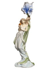 Maiden With Butterfly By Blue Iris Candle Holder - XoticBrands Home Decor