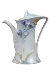 Freesia Coffee Pot (Purple Flower) - Home Accent. - XoticBrands Home Decor