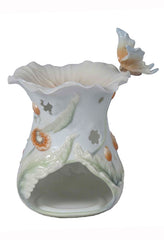 Poppy & Butterfly Aroma Oil Burner - Poppy - XoticBrands Home Decor