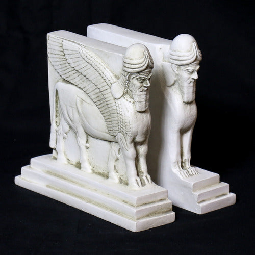 Assyrian Bookends 8 Animal Display  Sculpture - XoticBrands Home Decor