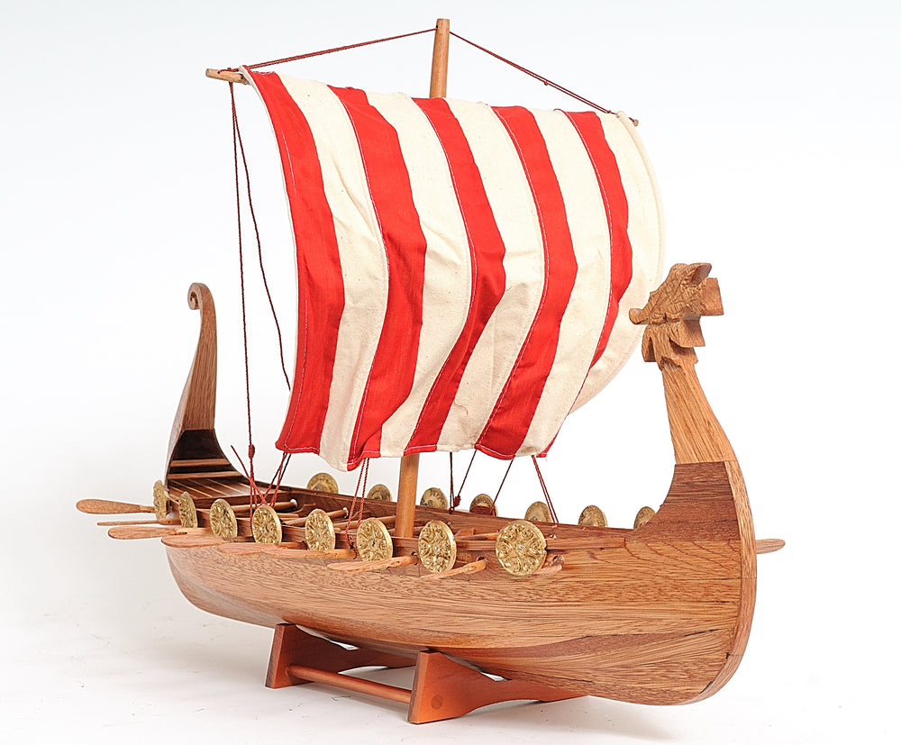  Drakkar Viking Long Boat Wooden Model Display, Home furniture and decor, Old Modern Handicrafts, XoticBrands Home Decor