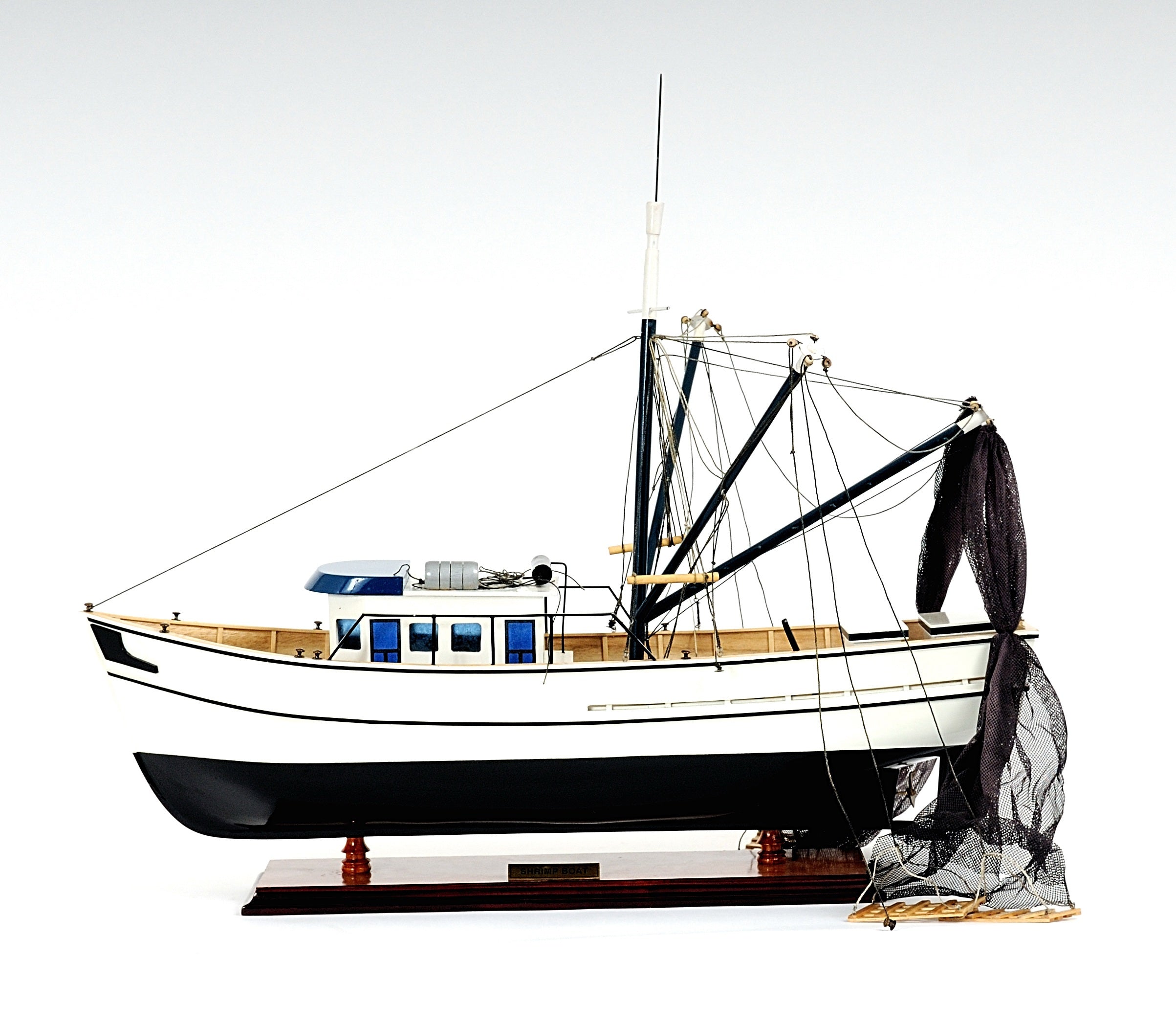  Shrimp Boat Model Display, Home furniture and decor, Old Modern Handicrafts, XoticBrands Home Decor